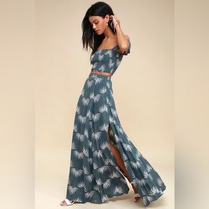 Lulu’s two piece off the shoulder dress